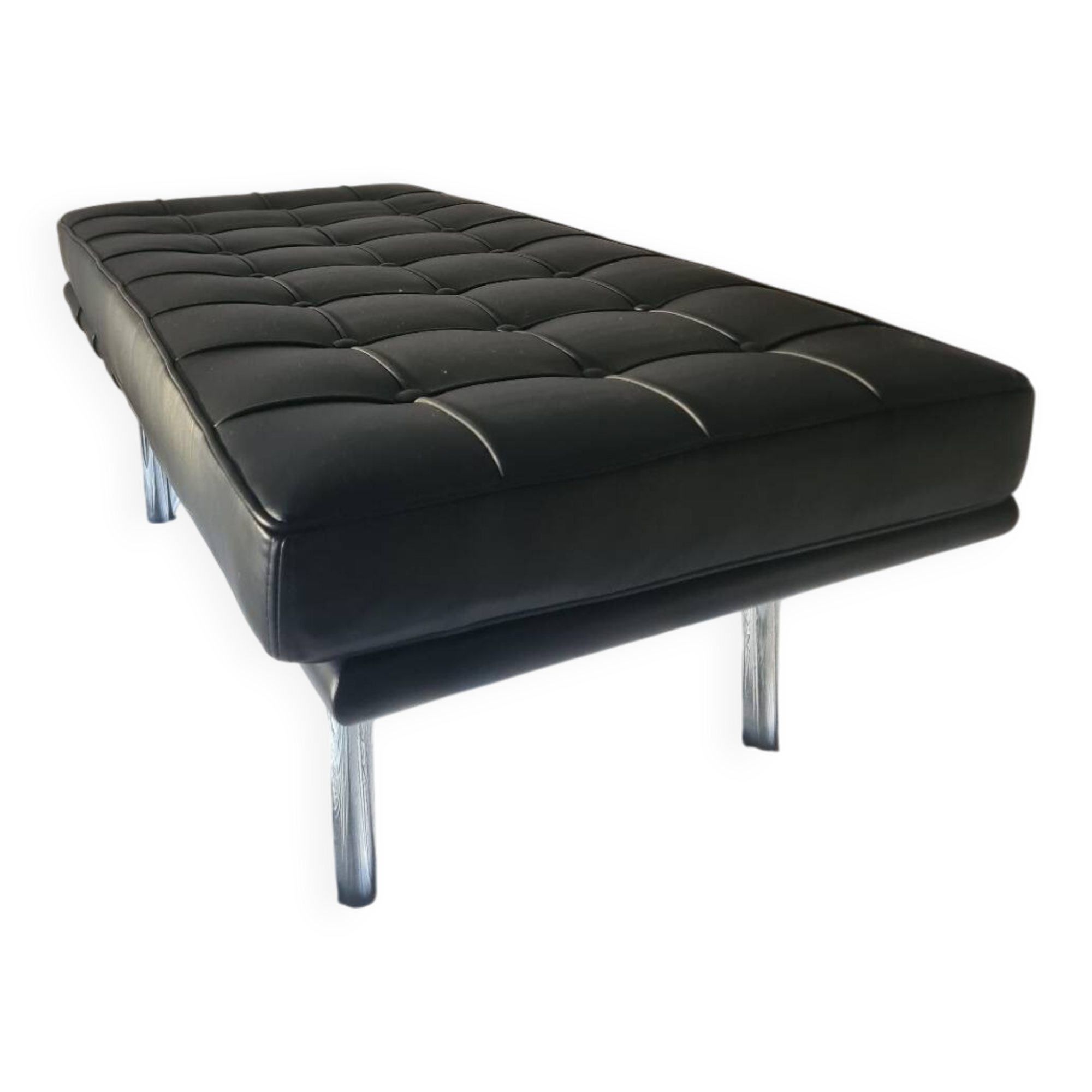 Barcelona black full grain bench