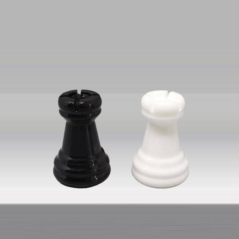 Vintage 1970s Italian Volterra Alabaster Chess Set – Handmade, Excellent Co