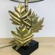 Bamboo and gold leaf lamp, Hollywood Regency style, 1970s