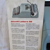 Typewriter, olivetti lettera 32