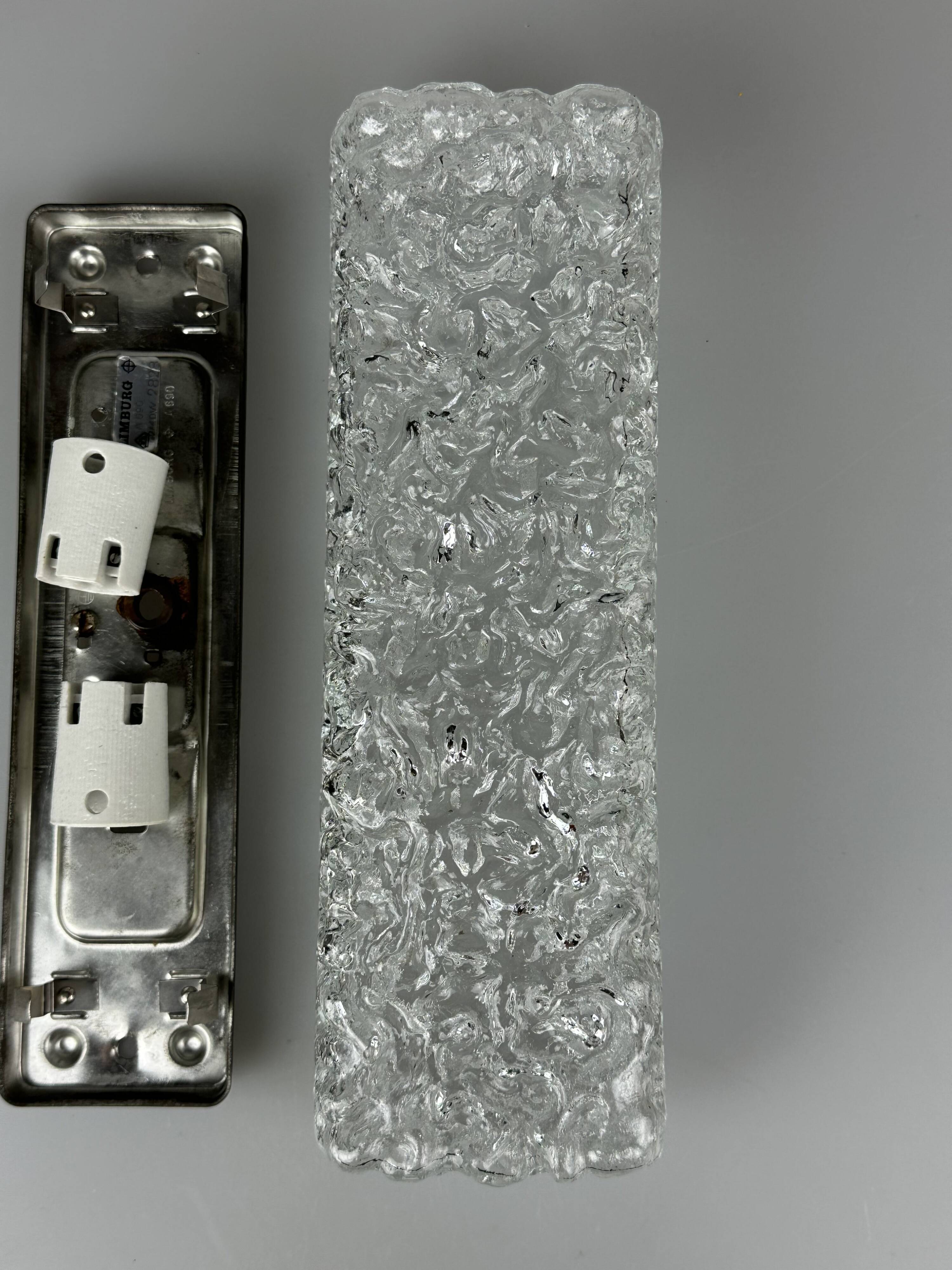 60s 70s wall lamp wall light by Glashütte Limburg Germany Space Age