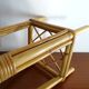 Vintage rattan stool 60's 70's