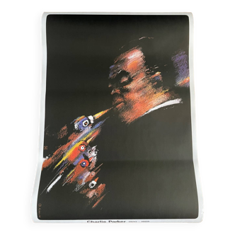 W.Swiezy, affiche vintage originale » Charlie Parker 1920-1955, imprimée en 1985