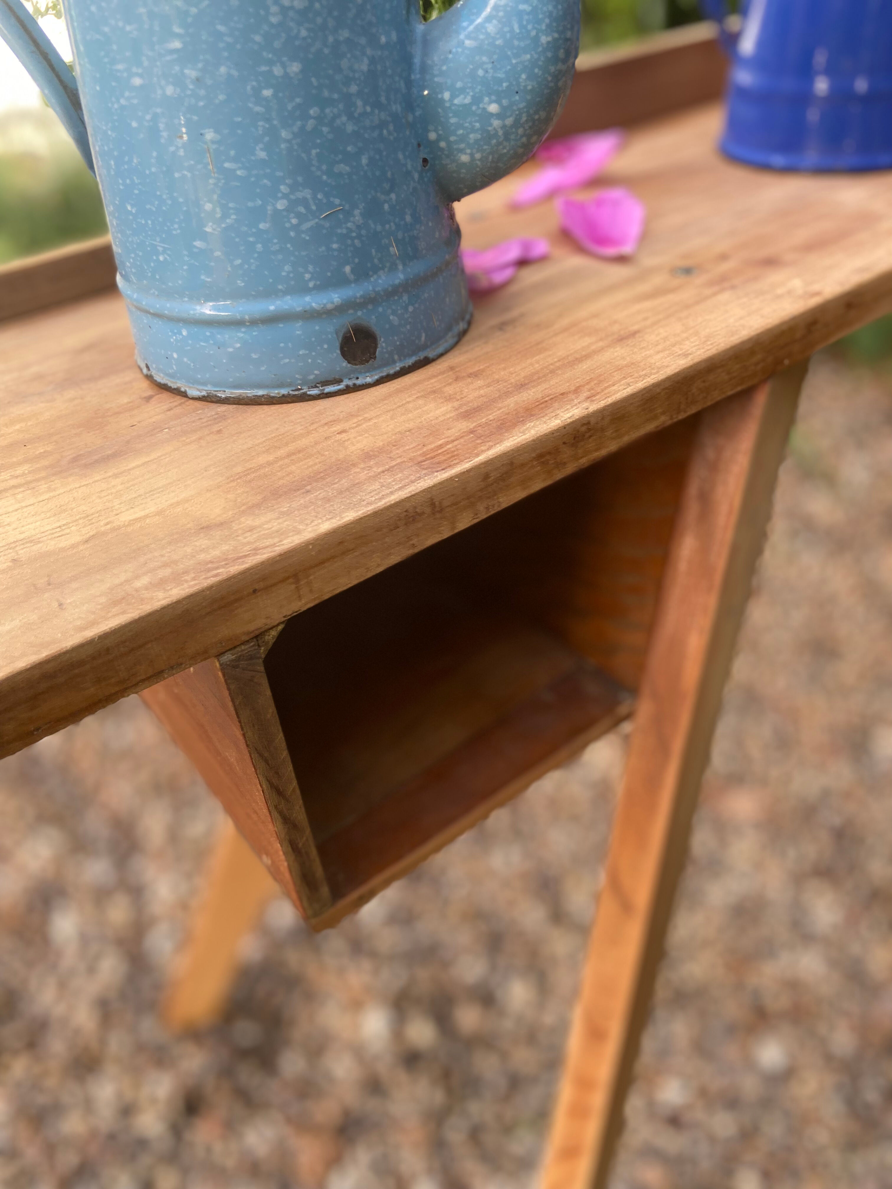 Vintage solid cherry console