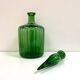 Carafe en verre italien Empoli, années 60