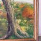 L’arbre des saisons, huile sur toile signé Hildegarde, 1977
