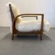 Fauteuils en peau de mouton Art Déco