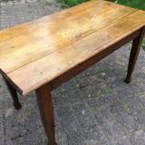 Rustic solid wood kitchen table