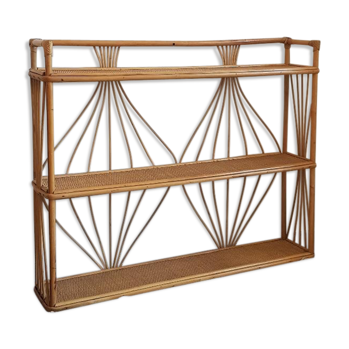 Shelves wicker vintage 100x82cm