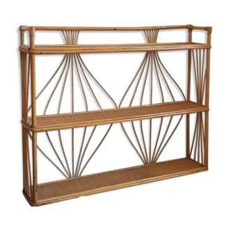 Shelves wicker vintage 100x82cm