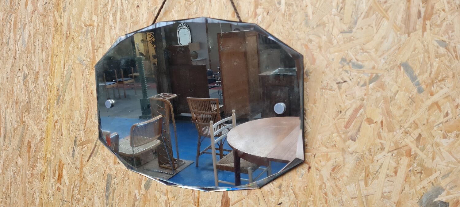Art Deco beveled mirror