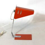 Vintage Italian orange metal desk lamp from 1970