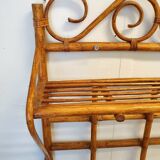 Vintage rattan shelf