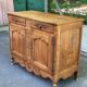 Louis XV buffet in light solid walnut from the 19th century.