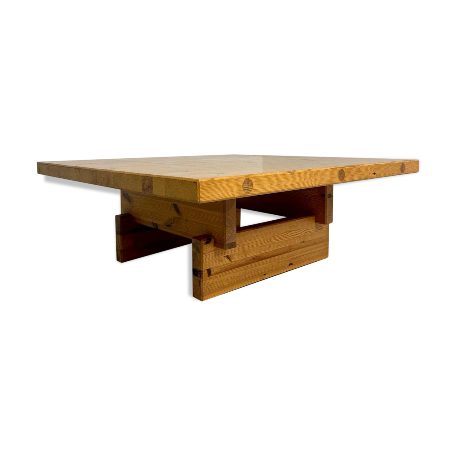 Pine coffee table "Kvadrat" design Wilhelmsson Andersson and Söner