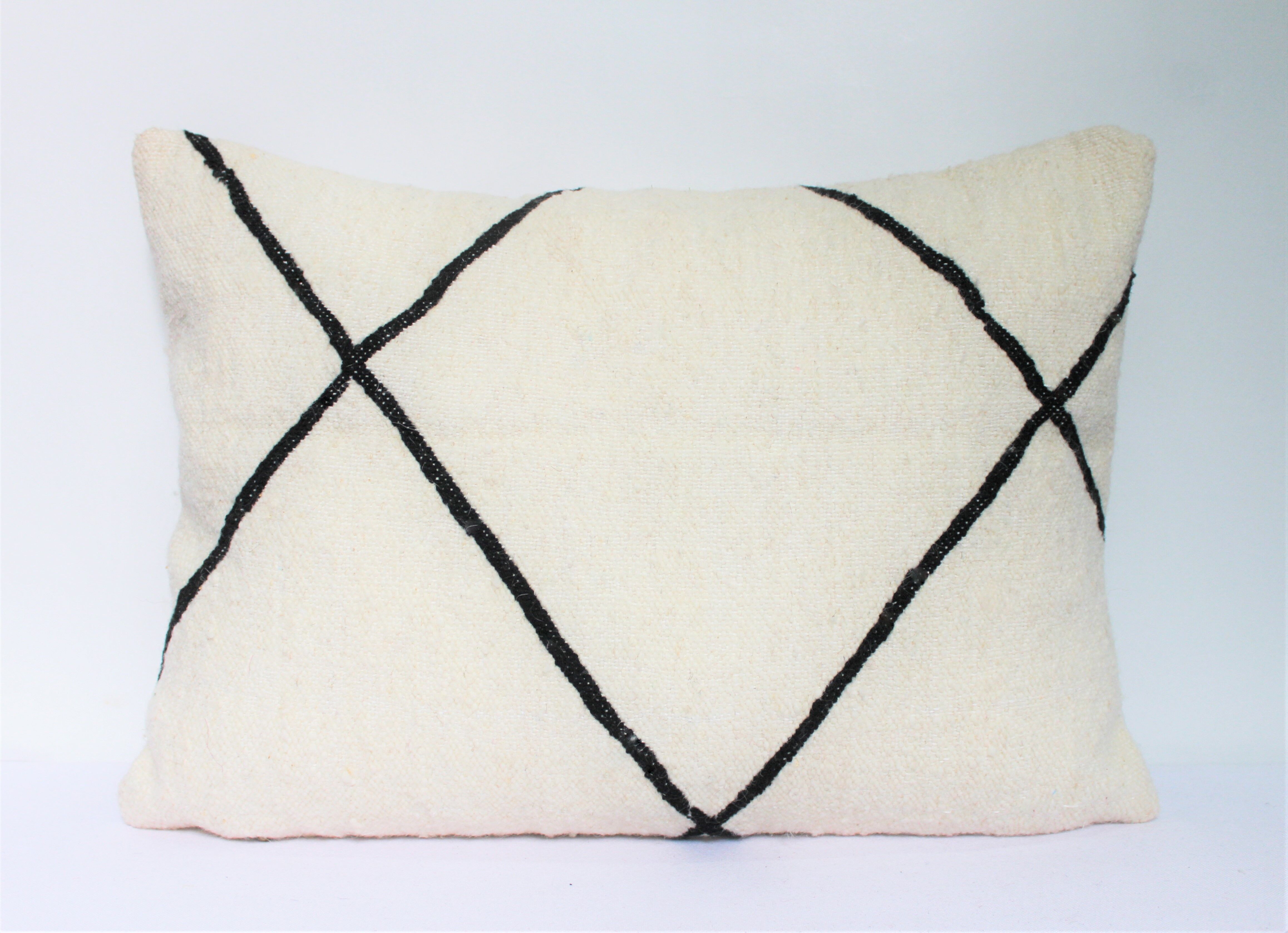 Moroccan wool pillow