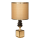 A vintage 20thc italian bergere lamp with pine cone detailing c.1970
