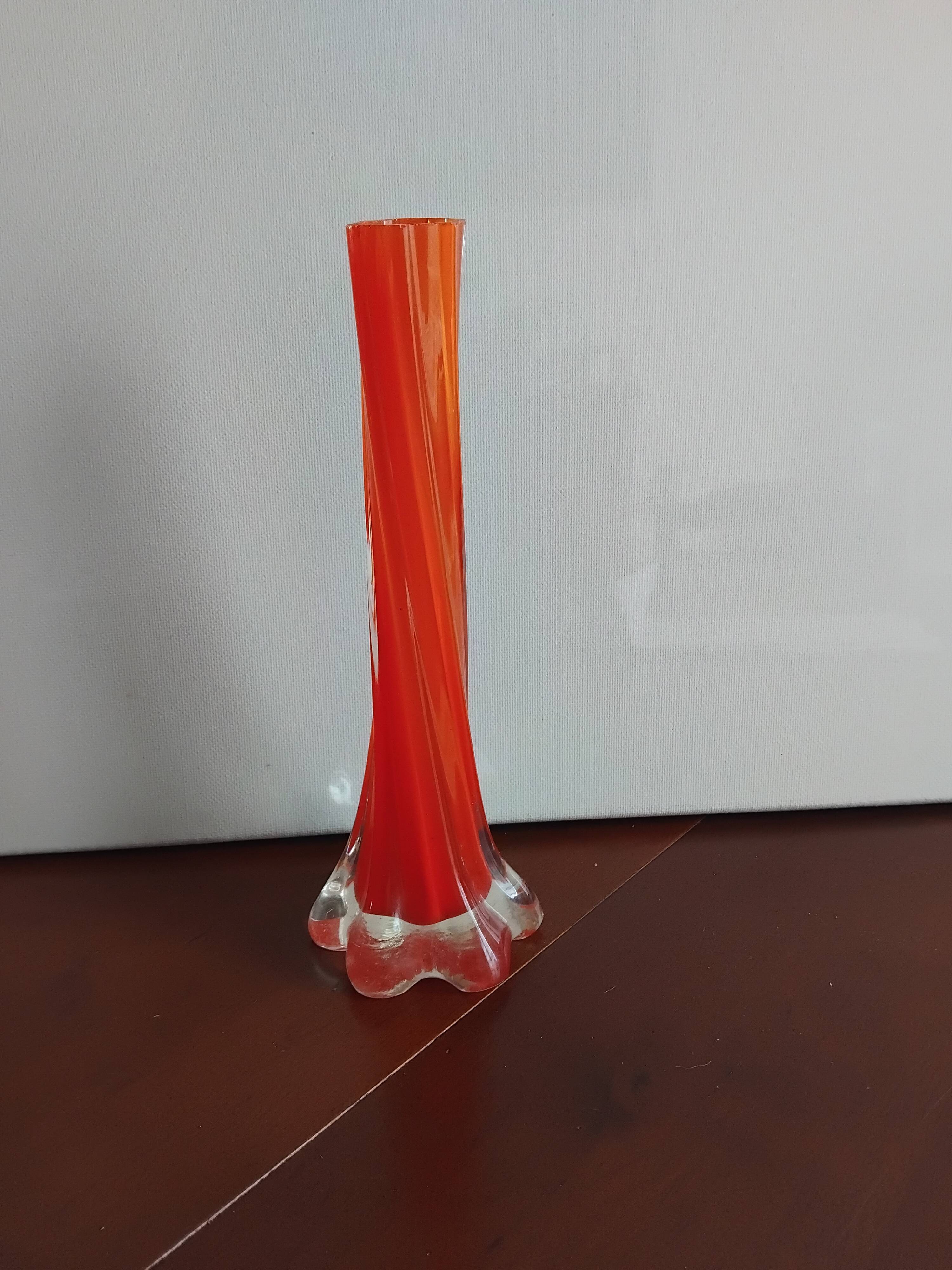 Vintage orange vase