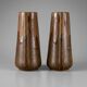Pair of Denbac vases model 244 – vintage glazed French ceramics