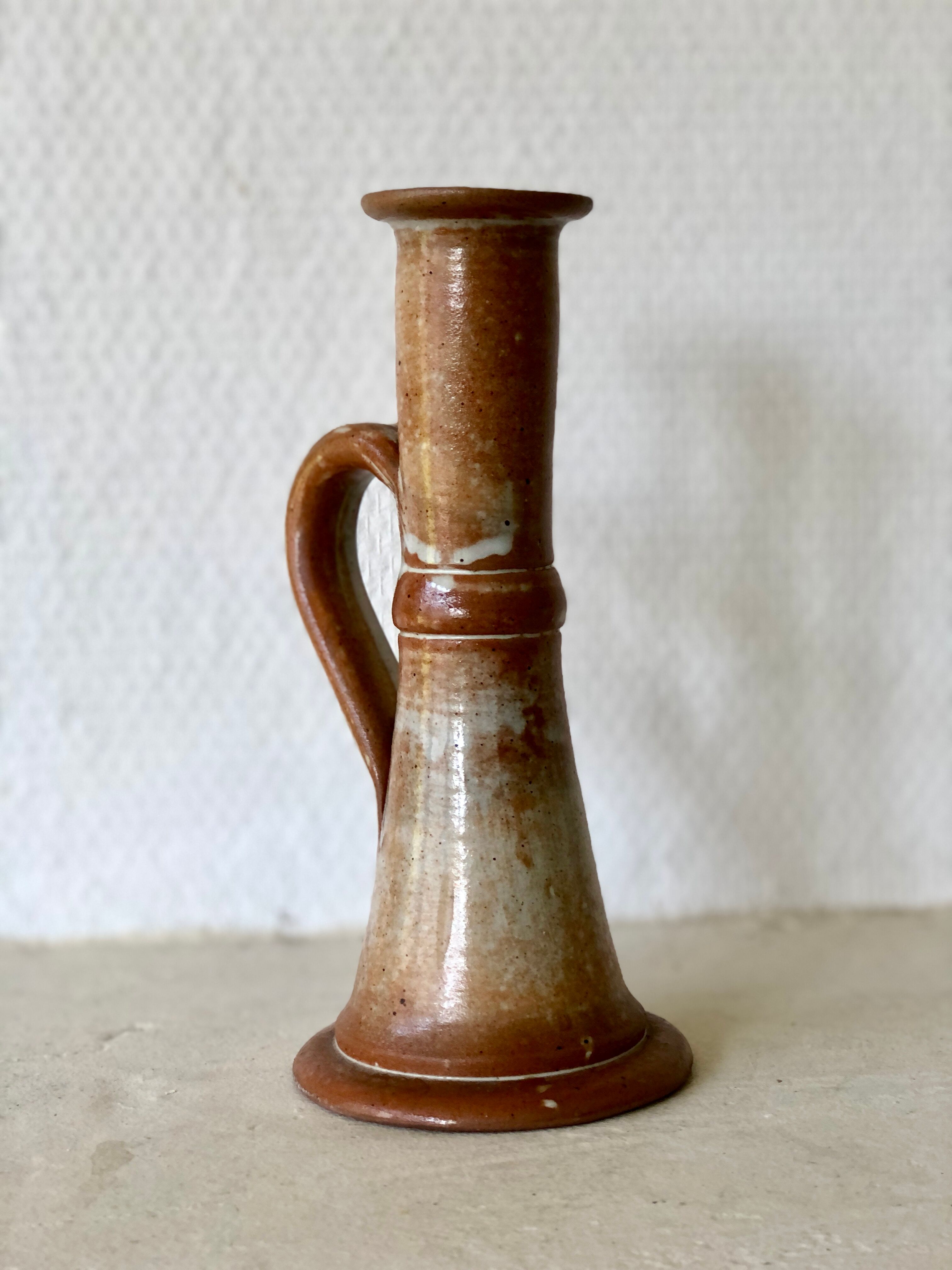 Vintage sandstone candle holder
