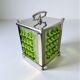 Midcentury Albano Poli green Murano glass table lamp for Poliarte, Italy, 1960s