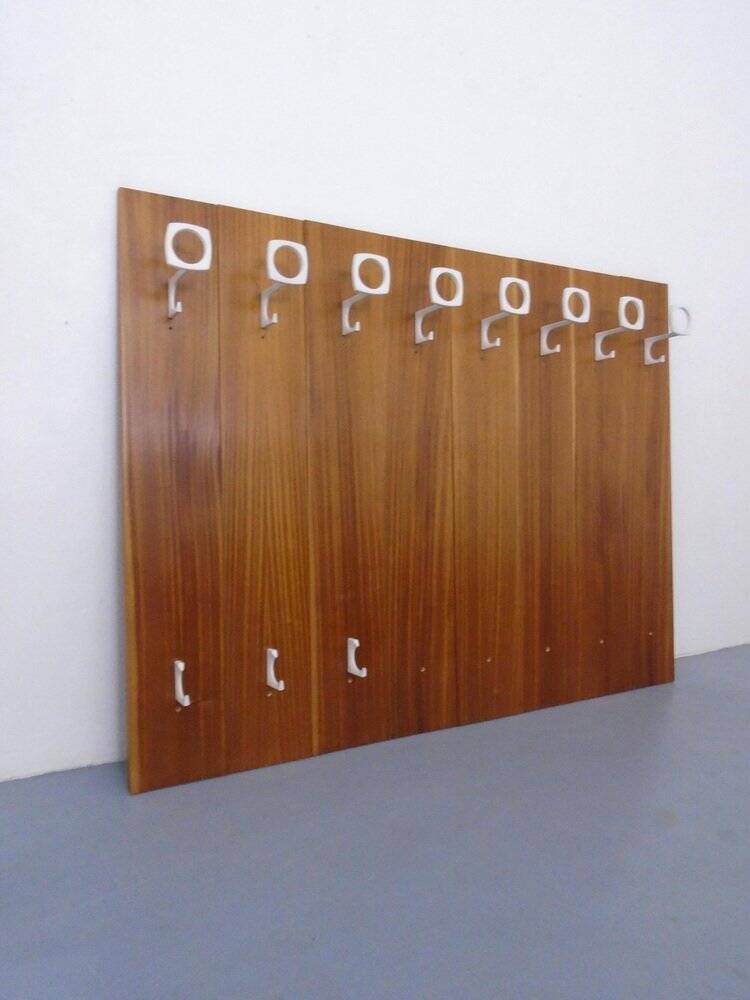 Mid-Century Walnut Wall Unit, 1960s, Set of 8