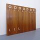 Mid-Century Walnut Wall Unit, 1960s, Set of 8