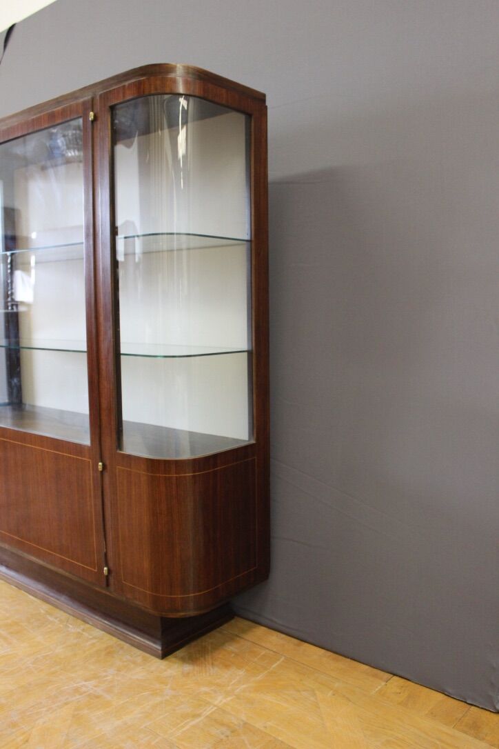 showcase Art deco rosewood