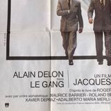 Affiche de cinéma originale, Le Gang avec Alain Delon et Maurice Barrier
