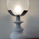 Vintage lamp globe vichy and ceramic 70s
