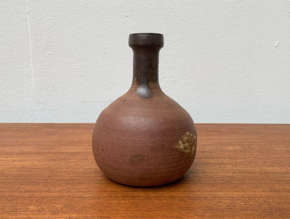 Mid-century German studio pottery vase by Melitta Teubner, 1960s.