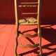 Rustic chair Louis XV mulched in cherry