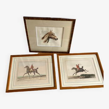 Lot 3 hunting engravings