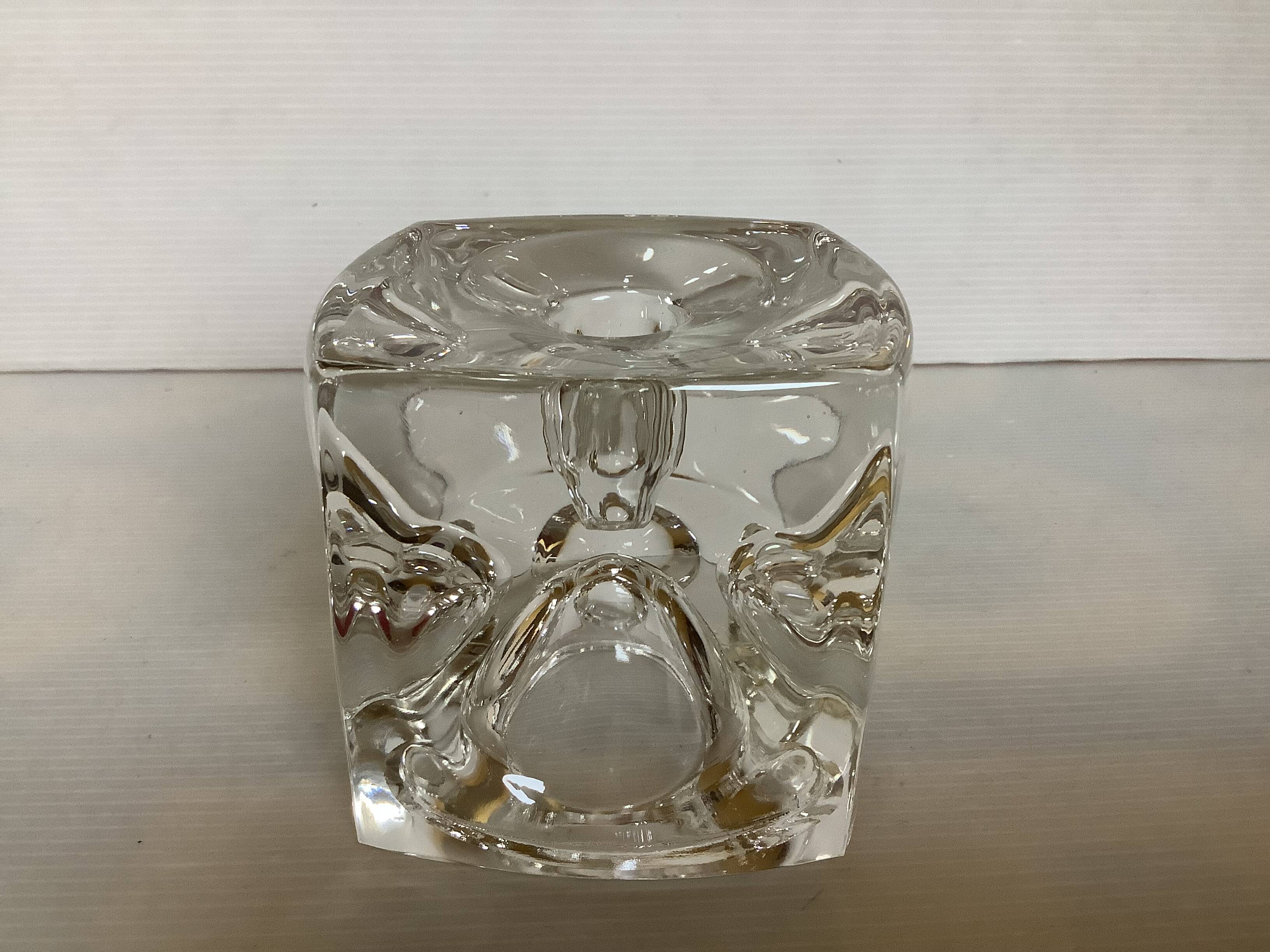 Large candle holder here cube Rudolf Jurnikl Rudolfova