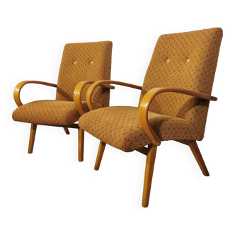 Fauteuils vintage par Jaroslav Smidek, années 1960, Set de 2