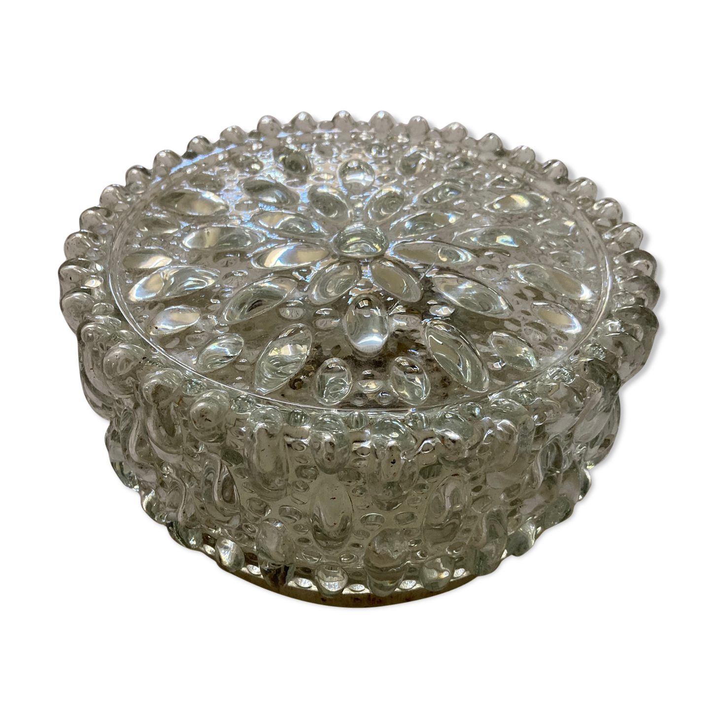 Glass ceiling light circa 60