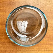 Set of 2 Danish glass bowls from the mid-century by Per Lütken for Holmegaard, 1960s.
