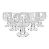 6 crystal glasses from Vannes