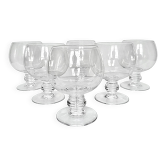 6 crystal glasses from Vannes