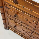 Faux bamboo chest of drawers 1900