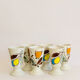 Set of 6 vintage Korean mazagrans in sandstone