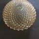 Slightly amber worked glass globe