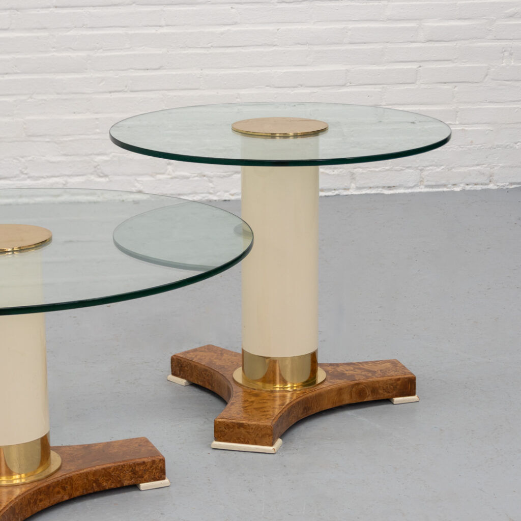 Tables de style Art Déco par Thörmer des années 1980