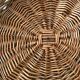 Woven wicker cat basket
