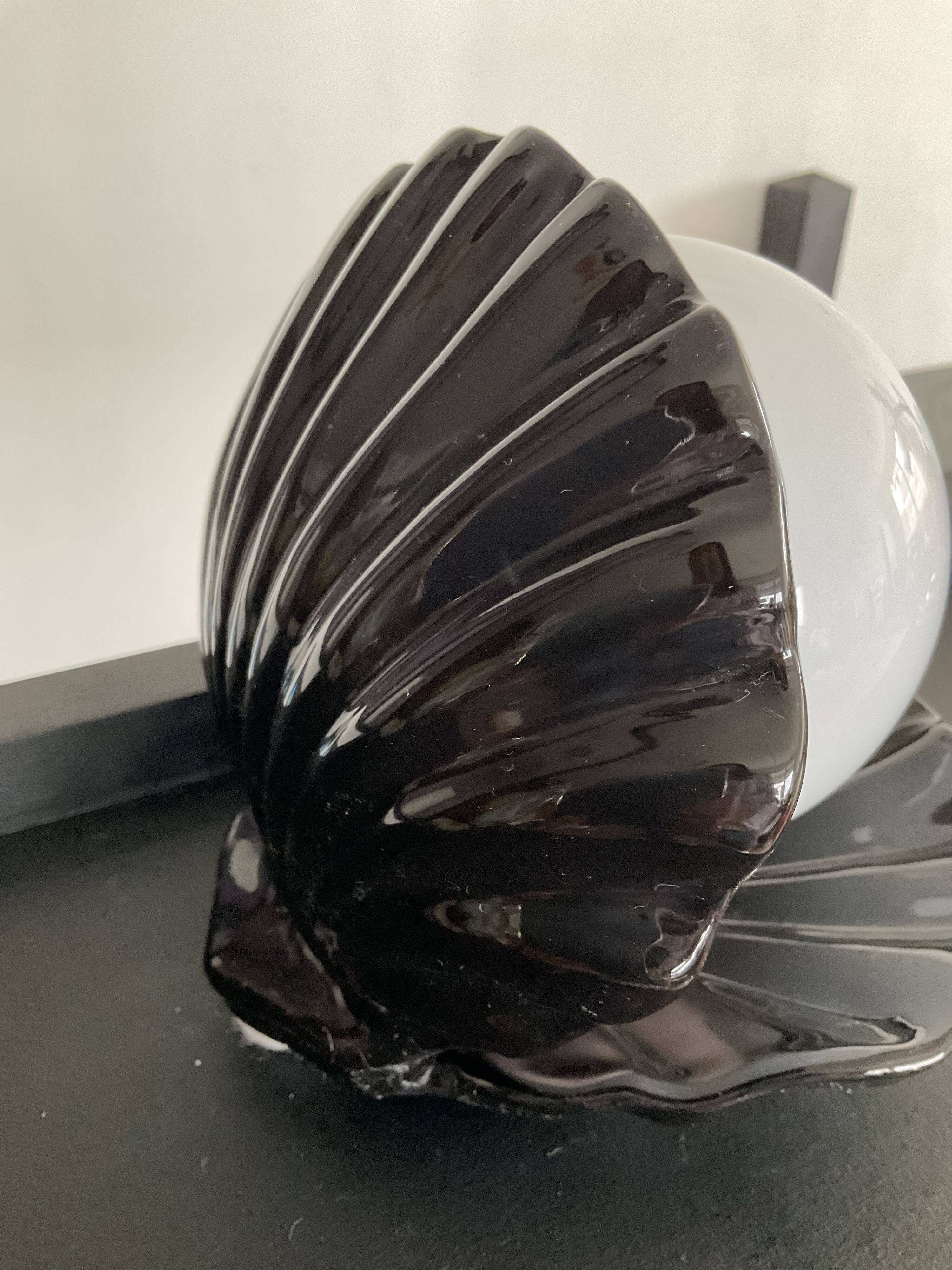 Vintage shell lamp from the 70s-80s