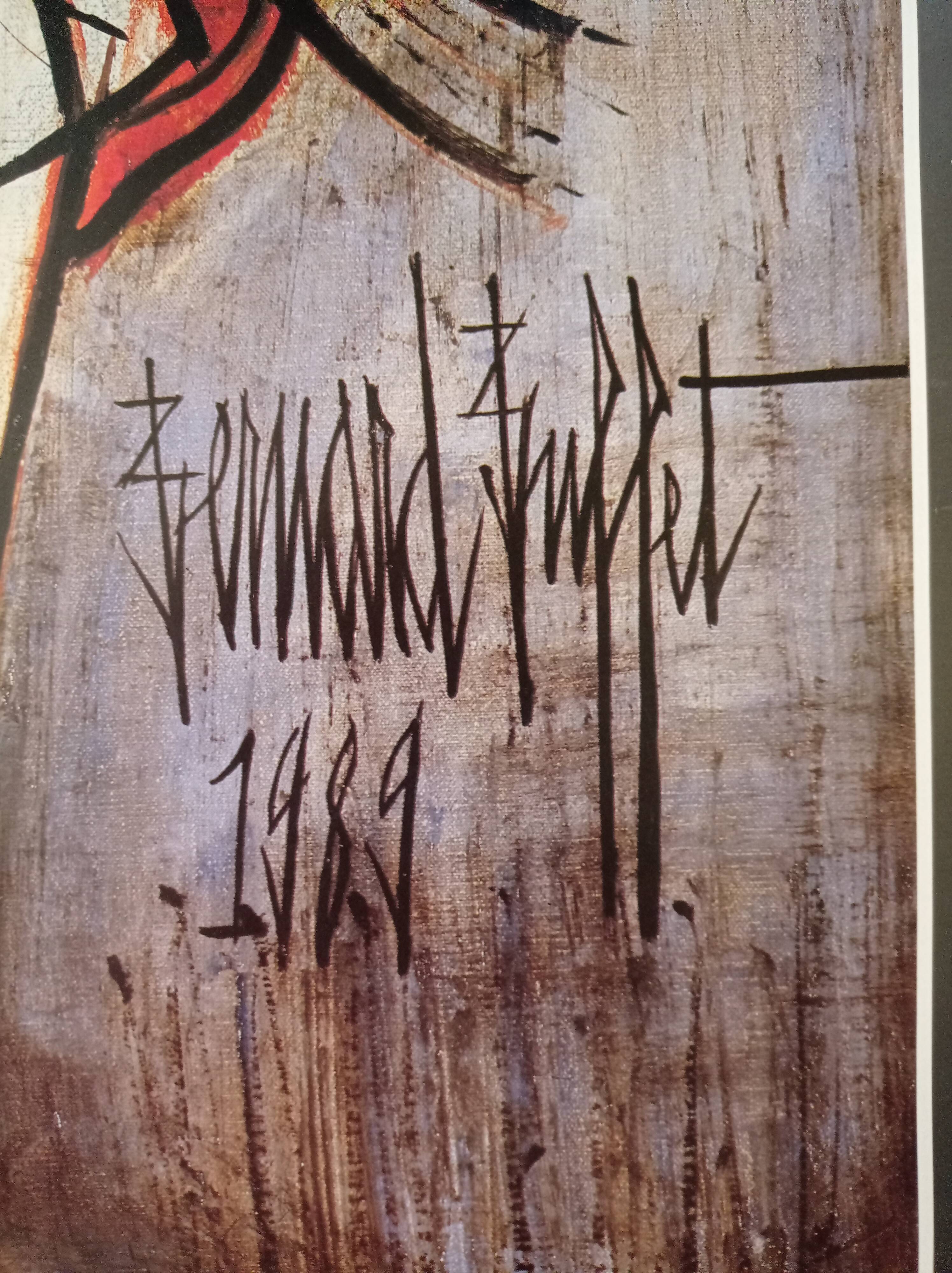Poster by Bernard Buffet at the Galerie Christiane Vallé 1990