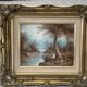 Signed oil painting - landscape - irène cafieri