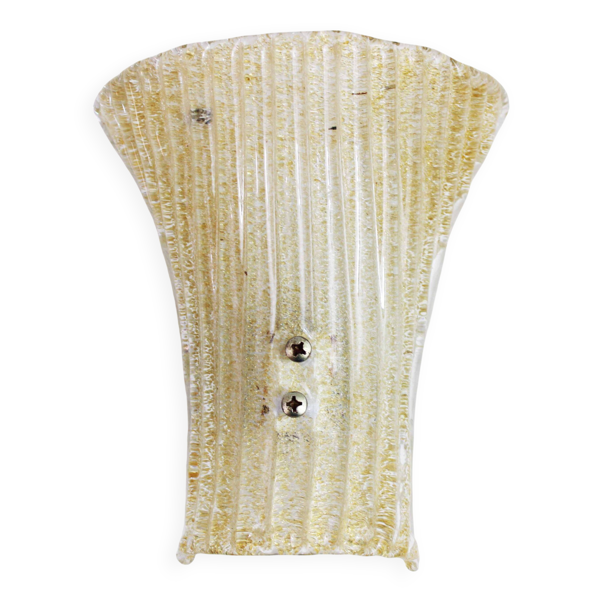 Gold glass wall light