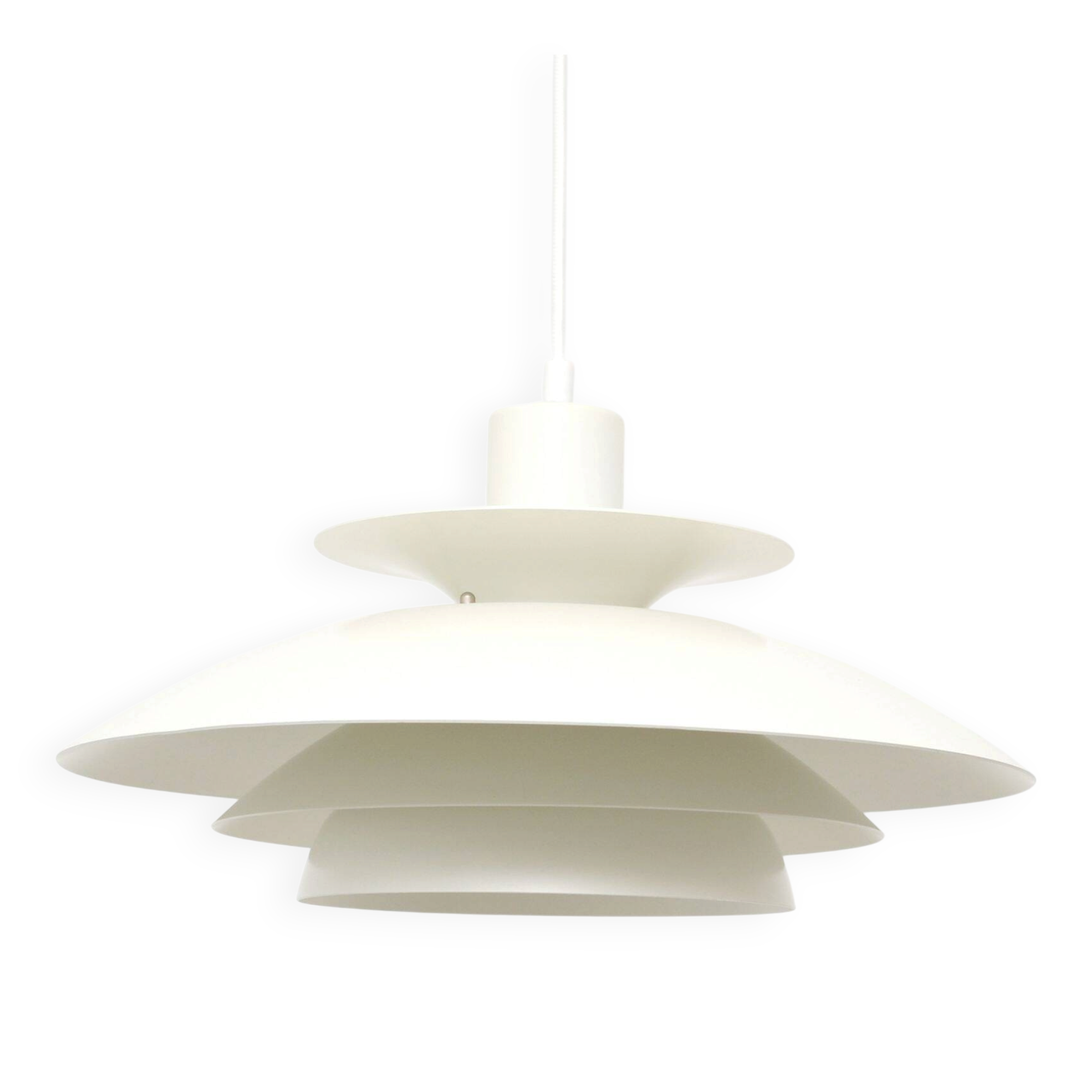 Lampe scandinave blanche, années 1970
