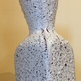 Vase à pans coupés en grès émaillé